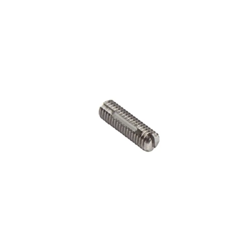 Hansgrohe Gewindestift aus Metall, zylinderförmig mit gerillter Oberfläche, auf weißem Hintergrund.